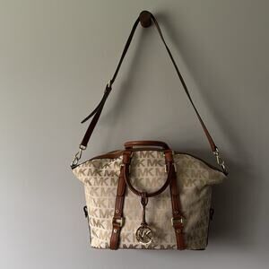 MICHAEL MICHAEL KORS BEDFORD BELTED MD SATCHEL BAG